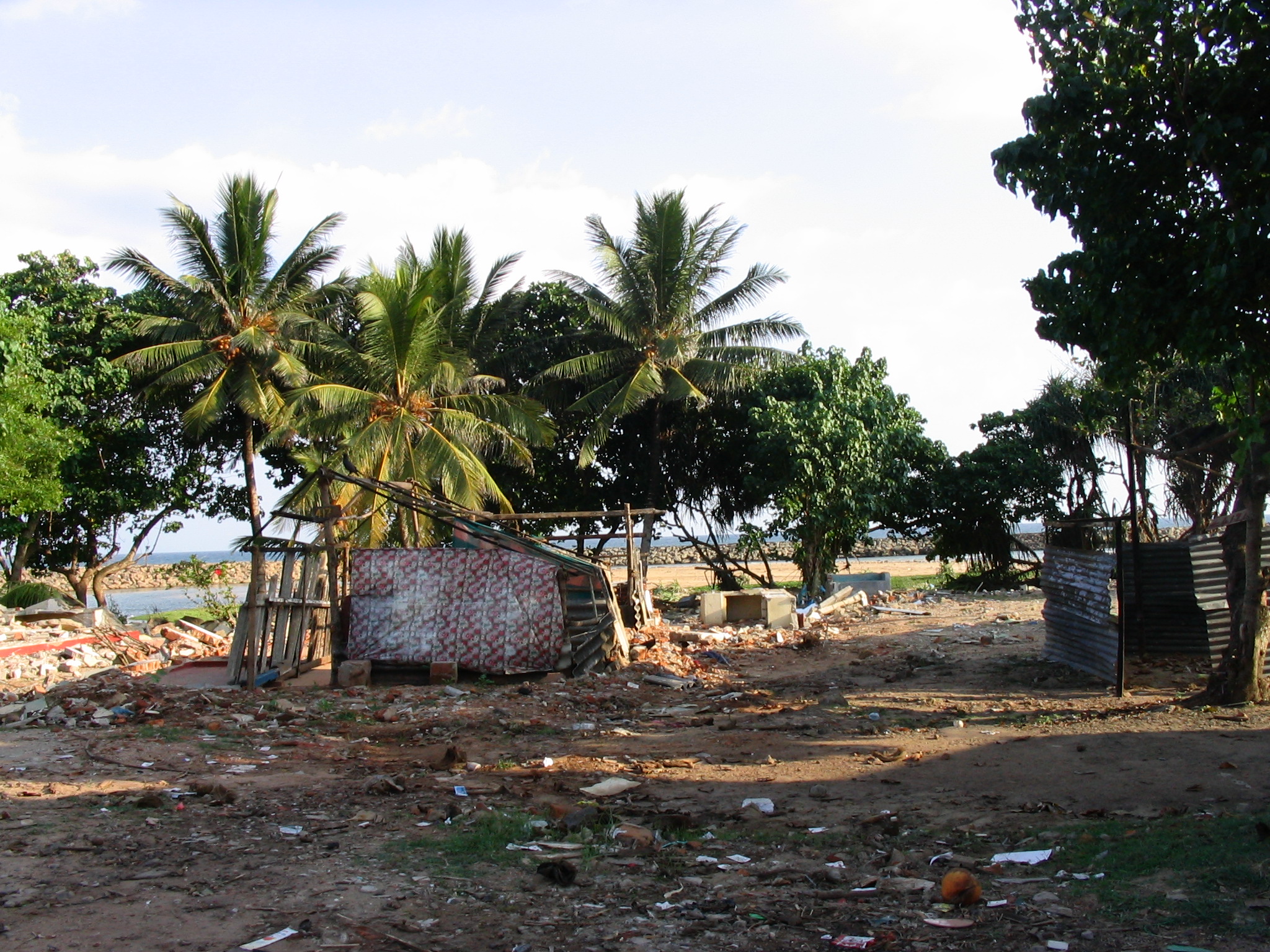 Tsunami damage in Sri Lanka