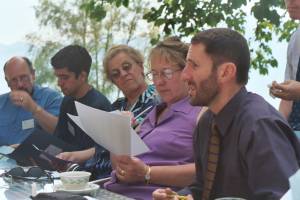 Steven Greisdorf with planning group in Caux