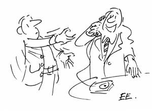 Cartoon: Phone conversation