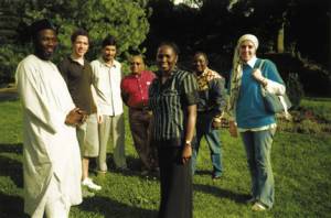 Amina Dikedi with colleagues