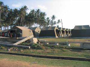 Tsunami Shri Lanka - a tent city.