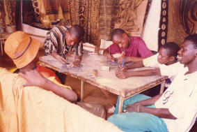 Bogolan workshop, Mali