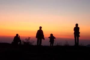 Sunrise at Table land, Panchgani, India