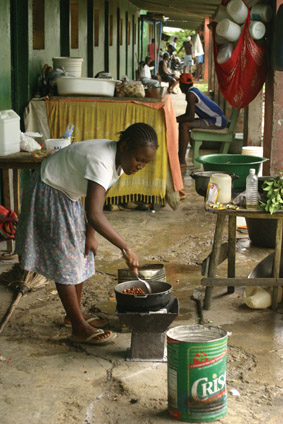 Typical living quarters in the sugar-growing areas, Dominican Rep.