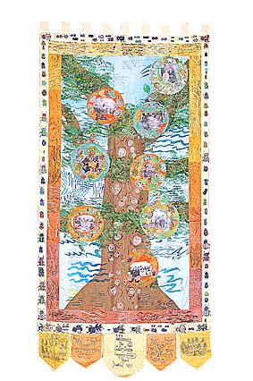 Tapestry showing families who use the Cedar Centre