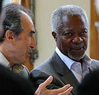 Mohamed Sahnoun et Kofi Annan