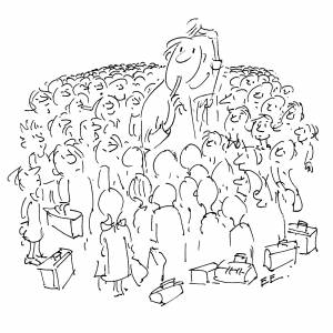Cartoon of people