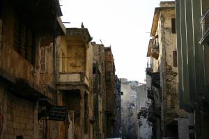 Traces from the Lebanese civil war. Beirut.