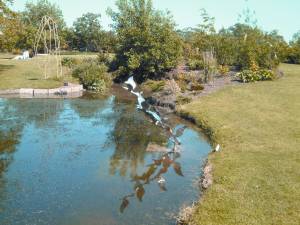 Sculpture by Ros Newman in Bergh Apton Village