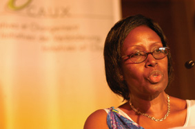 Mathilde Kayitesi, co-ordinator for a women's peace organisation, Rwanda