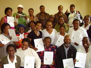 Peace Circle Participants after receiving their certificates