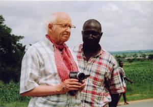 David Channer with Haruna Yakubu of the Interfaith Mediation Centre