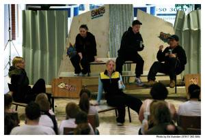 Forum Theatre of Cardboard Citizens,in action.