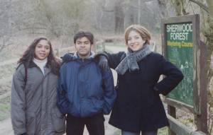 Danielly (Brazil), Bhav (UK), Alison (USA). 1999