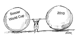 Soccer World Cup 2010 Cartoon