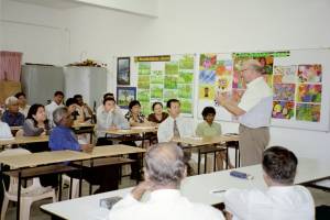 Howard Grace. Workshop for teachers in Malaysia. 2003.