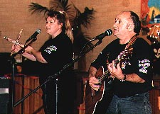 Helen Moran and Johnny Huckle, writers of the Journey of Healing theme song