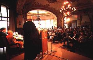 The conference hall at Caux