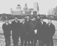 Young Ukrainian politicians visit Liverpool, UK in 1997, as part of an F4F programme
