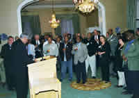 Delegates welcomed at a reception at the President’s Residence in Cape Town