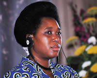 Marie-Ange Lukiana-Mufwankolo, Minister of Labour, DRC