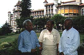 Somalis at Caux: left to right, Ahmed Egal, Yusuf Al-Azhari and Osman Jama Ali