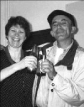 Brigitte Zilocchi (left) with a Kosovan client