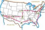 USA 'ACTION' route map