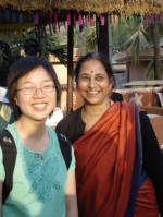 Vasantha Bharucha (r) and Lon Seng To