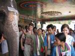 Action for Life visits a temple, India