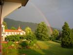 Caux center with rainbow