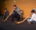 Didgeridoo players at conference