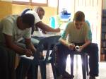 Novos jovens participaram deste encontro praticando o momento de silêncio