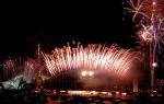 Millennium fireworks on Sydney Harbour bridge
