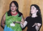 Victoria Freeman with Dorothy Christian