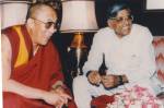 Rajmohan Gandhi and the Dalai Lama