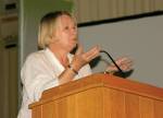 Mari Fitzduff speaking at Caux