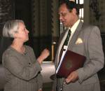 Farooq Hassan with Terry Rockefeller