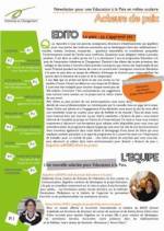 Education for peace programme newsletter november 2007
		                    
		                    
		                    