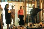 Boaz and Ruth graduate Kelvin Coley (far right) leads a tour of the programme's projects