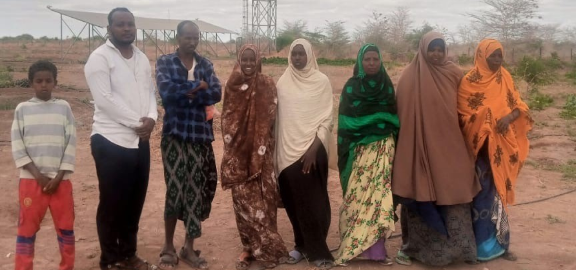 Residents of Habaswein (Abdi Ahmed, second from left)